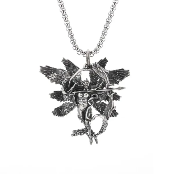 Neo-Gothic Purgatory Cross Pendant Necklace - Image 44