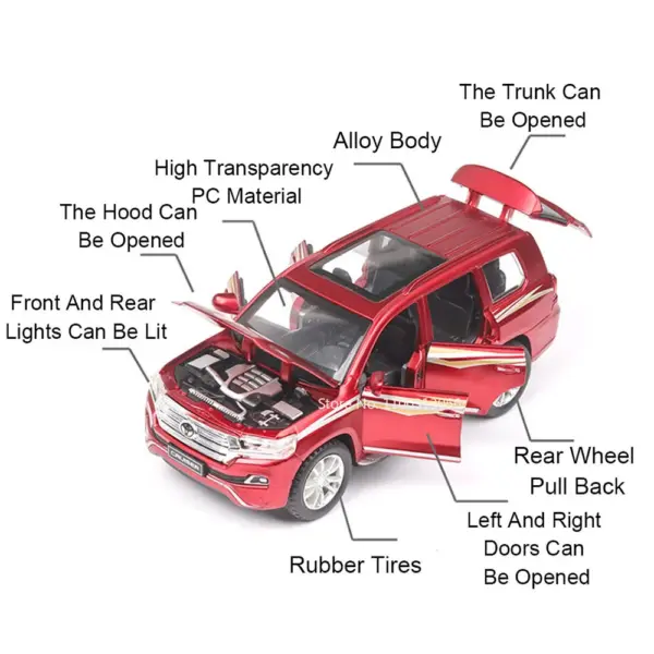 1:32 Diecast Land Cruiser 2019 Toy Model - Image 2
