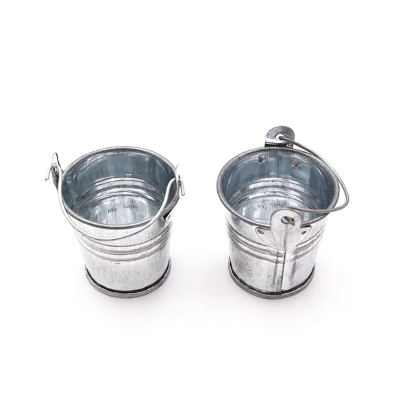 Mini Metal Bucket Toy Doll Food Accessory - Image 4