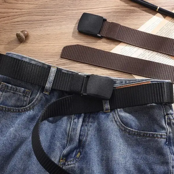 Casual Canvas Tactical Belt for Men and Women - Image 3