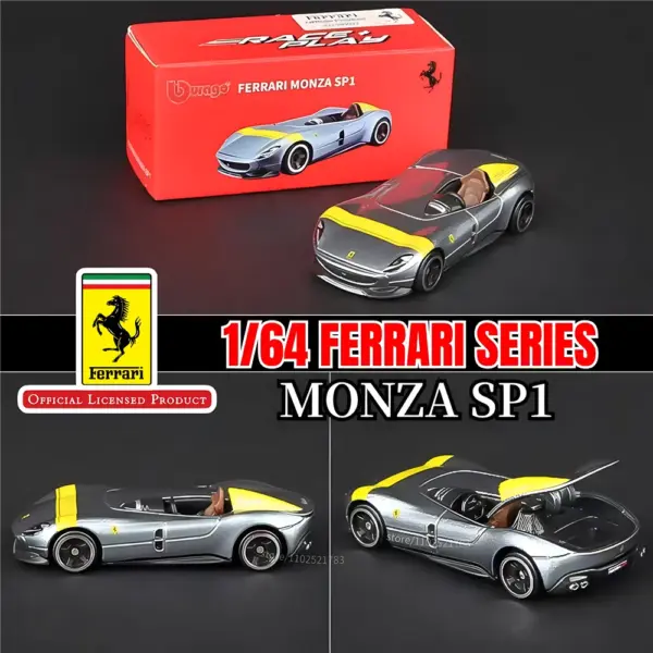 Bburago 1:64 Ferrari SF90 Diecast Model Car - Image 10