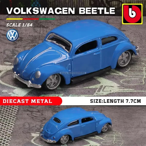 Bburago 1:64 Volkswagen Beetle Diecast Model - Image 12