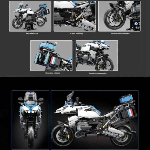 Motorcycle Building Block Model 2396 Pieces - Image 6