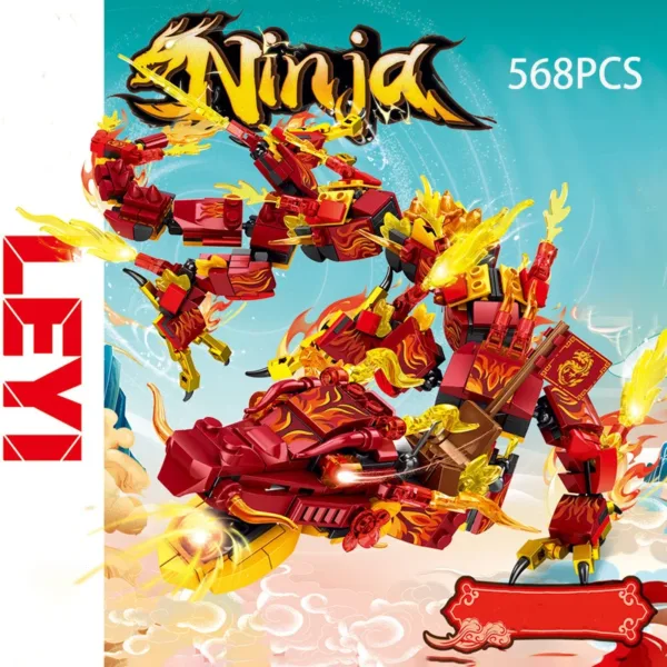 Blue Dragon Mecha Building Blocks Set - Image 11