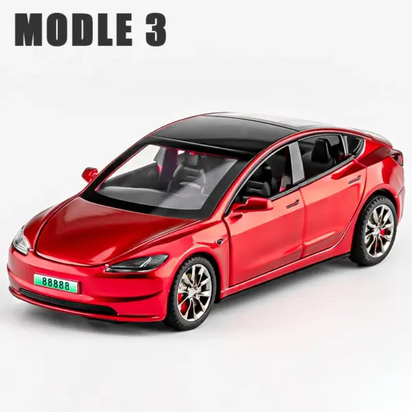 1:32 Model 3 Diecast Alloy Car Toy - Image 8