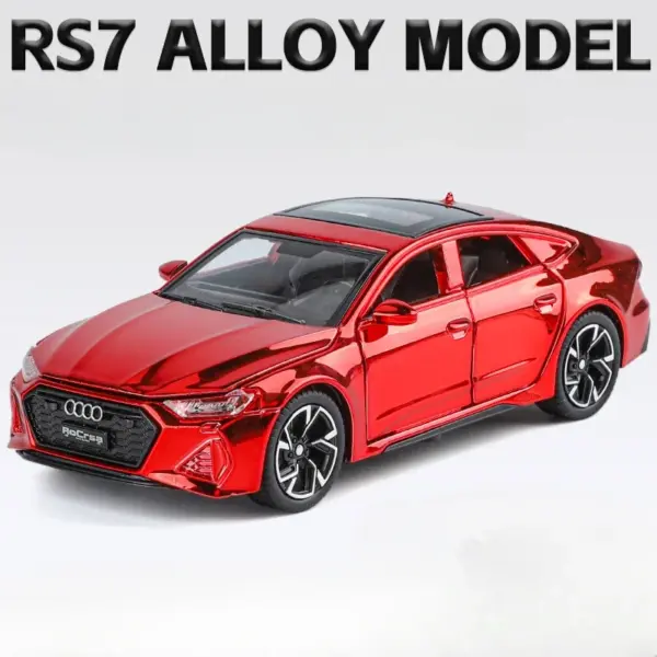 1:32 RS7 Diecast Model Car with Light Sound - Image 8