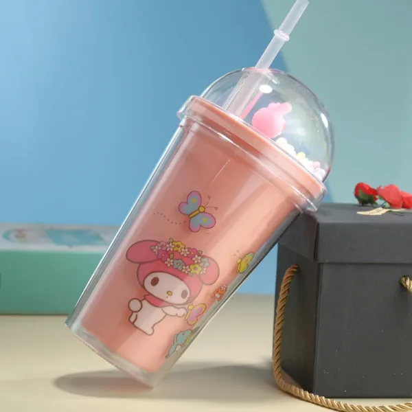 450ml Hello Kitty Cartoon Water Bottle - Image 8