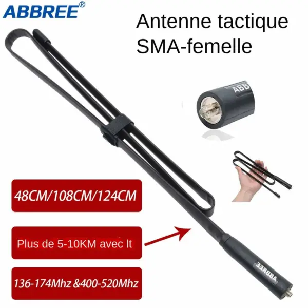 ABBREE Dual Band VHF UHF Antenna for Baofeng