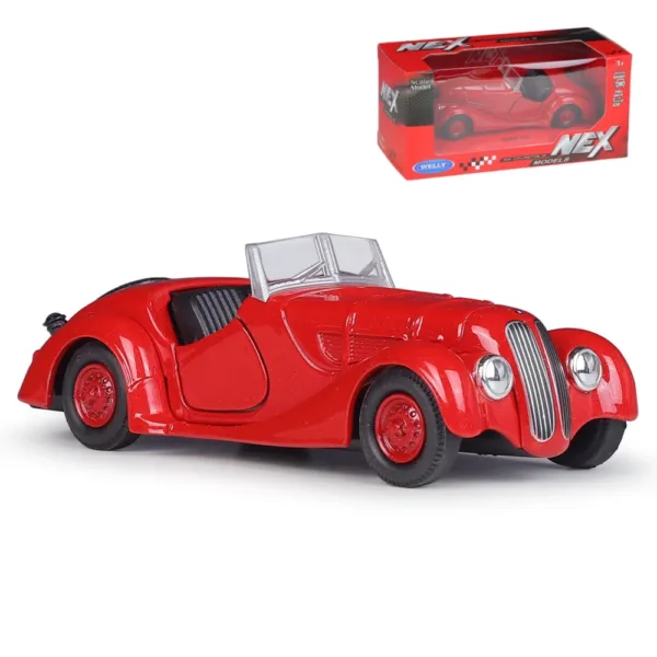 1/36 BMW 328 Diecast Model Retro Car