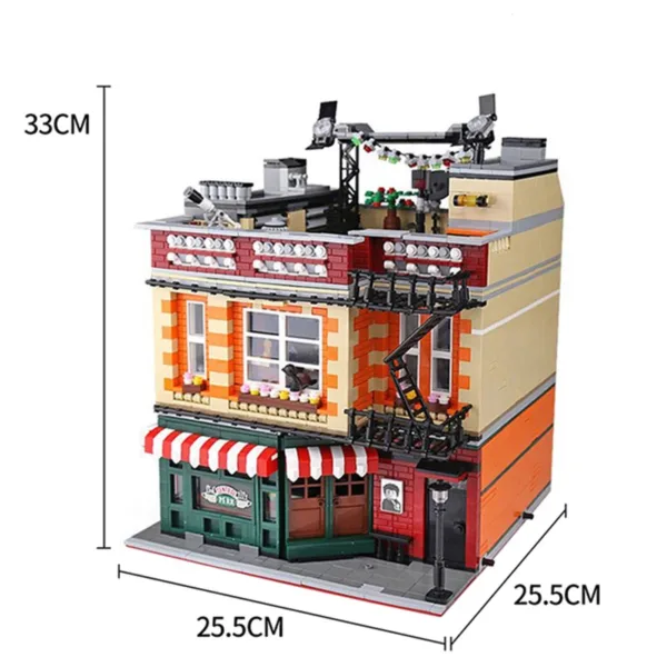 Creative Modular Building Blocks Café Model Set - Image 2