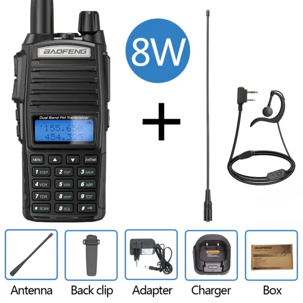 Baofeng UV-82 Dual PTT Walkie Talkie 8W - Image 11