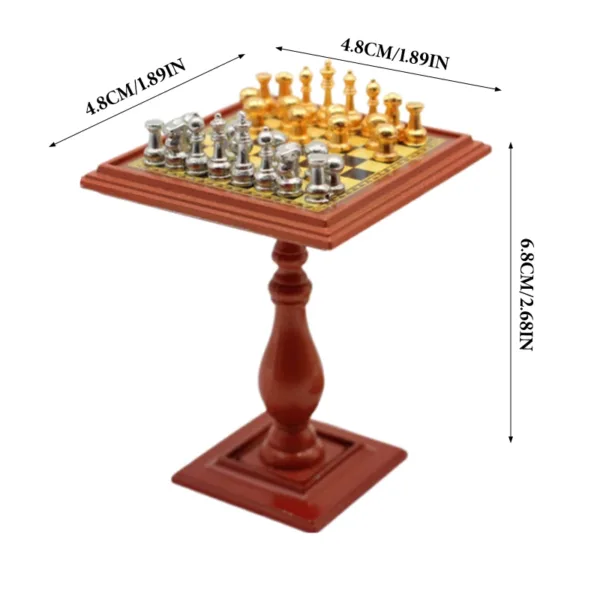 1:12 Scale Dollhouse Miniature Chess Set - Image 8