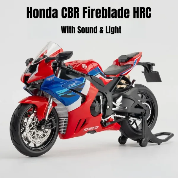 1/12 Honda CBR 1000RR Diecast Motorcycle Model - Image 12