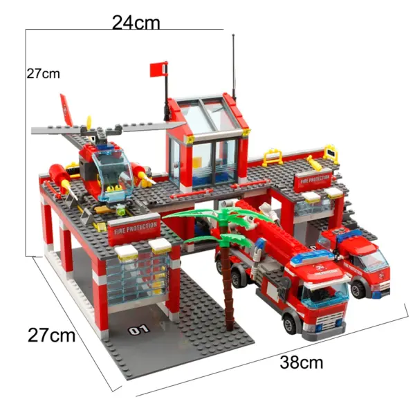 756pcs Fire Station Building Blocks Set - Image 6