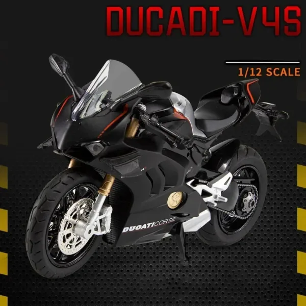 1:12 Ducati V4S Panigale Alloy Motorcycle Model - Image 7