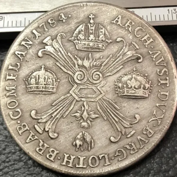 1784 B Austrian Netherlands Silver Coin Replica - Image 3