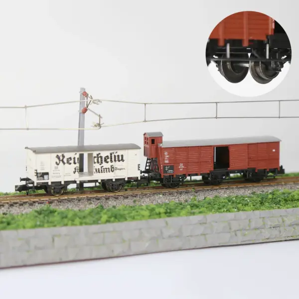 N Scale 33 inches Metal Wheelsets 12/24pcs - Image 4