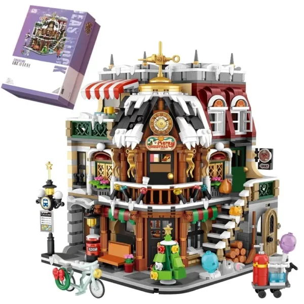 2506Pcs Mini Building Blocks Christmas Cafe Set - Image 7