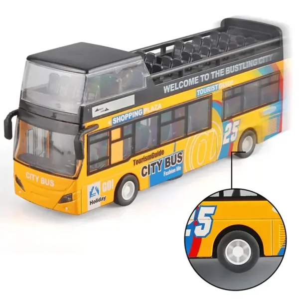 1/32 Alloy Double Decker Bus Toy Model - Image 6