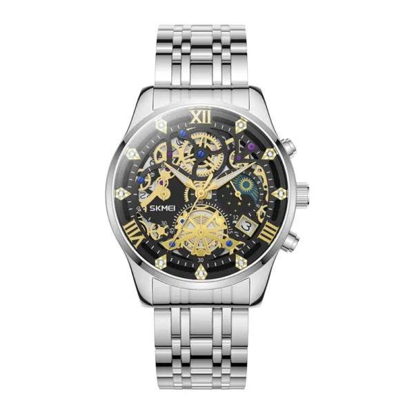 Luxury Quartz Men's Watch with Calendar Feature - Image 9