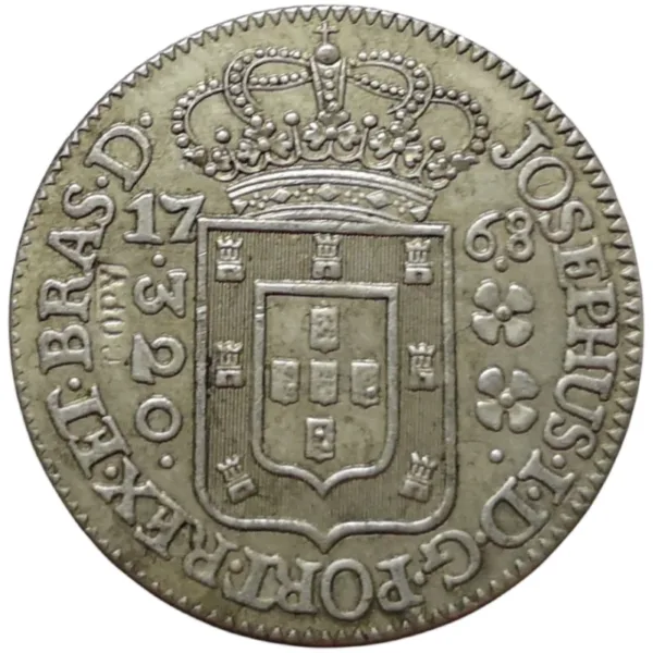 1768 Brazil 320 Reis Jose I Silver Coin Replica