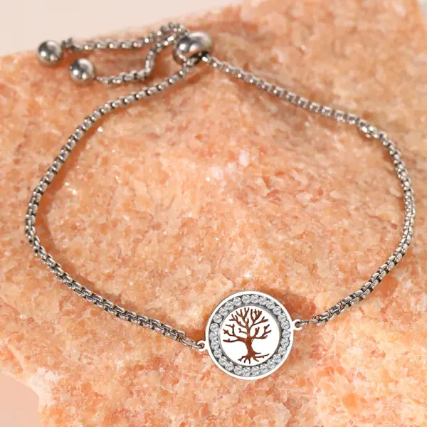 Stainless Steel Tree of Life Bracelet for Women - Image 4