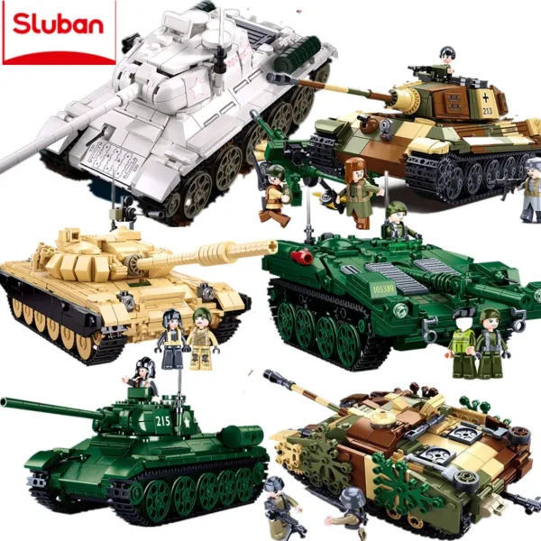 Military Challenger Leopard Tank Building Set 930pcs