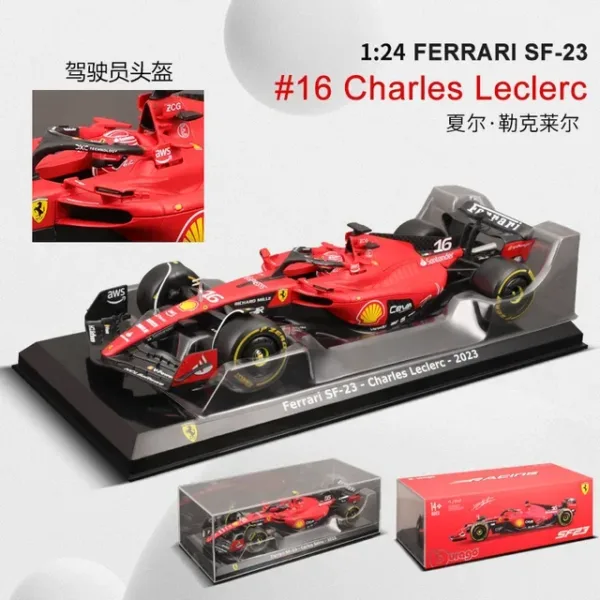 Bburago 1:24 Ferrari SF-23 Diecast Model Car - Image 7