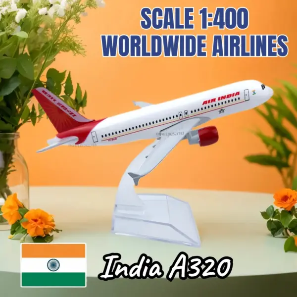 1:400 Scale Diecast Airbus A320 Model Aircraft