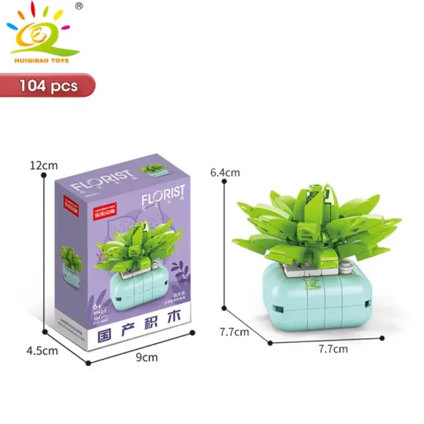 DIY Flower Succulent Building Blocks Set - Image 24