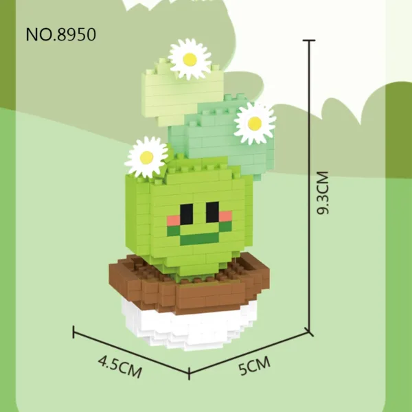 Mini Potted Cactus Building Block Set - Image 10