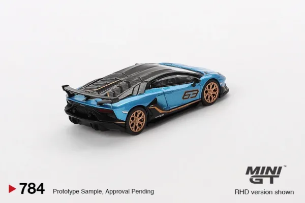 1/64 Scale Lamborghini Aventador SVJ Diecast Model - Image 3