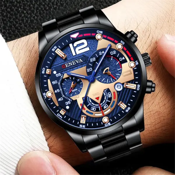 Men's Stainless Steel Quartz Wristwatch Fashion