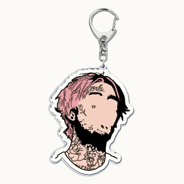 Lil Peep Acrylic Keychain Pendant Gift - Image 2