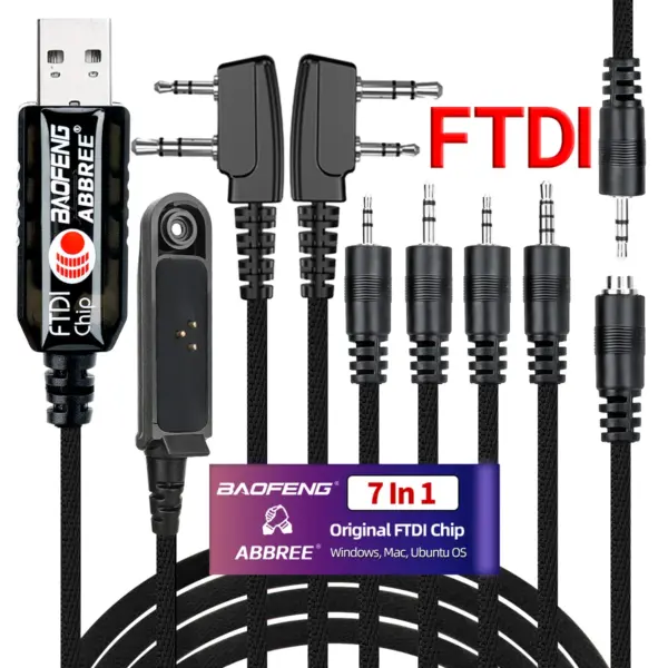 7 In 1 USB Programming Cable for Ham Radios - Image 8