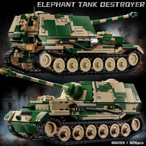 Children's Heavy Tank Building Block Toy - Image 5