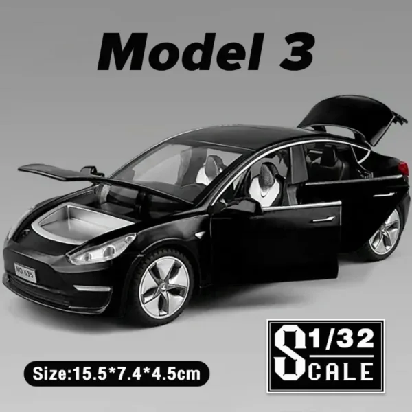 1:32 Tesla Model X, 3, S Diecast Car Set