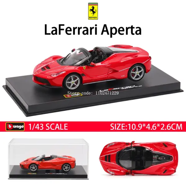 Bburago 1:43 Scale Ferrari Daytona SP3 Model Car - Image 17