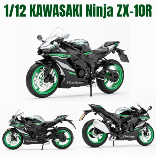 1:12 Kawasaki Ninja ZX-10R Diecast Model - Image 12