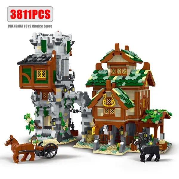 Medieval Guard Tower Building Blocks 3811 Pieces