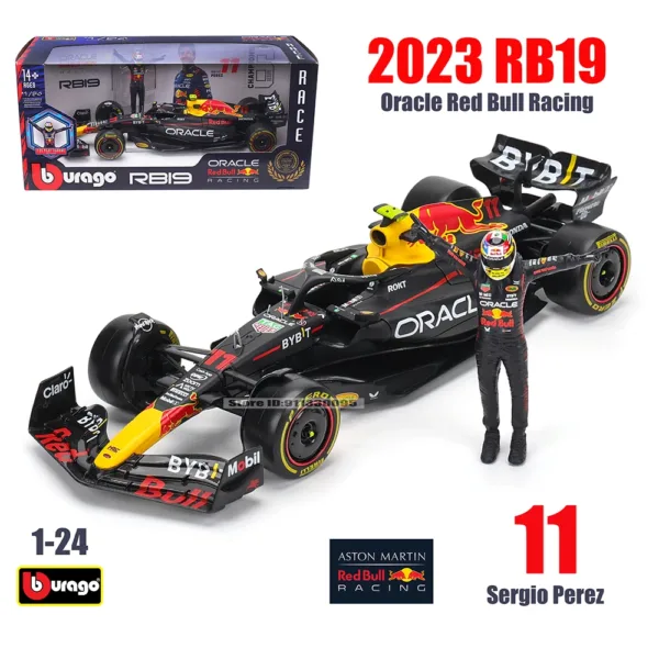 Bburago 1:24 Red Bull RB19 Diecast Model Car - Image 9