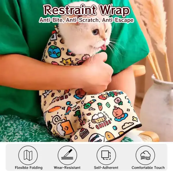 Cat Grooming Wrap for Pet Protection