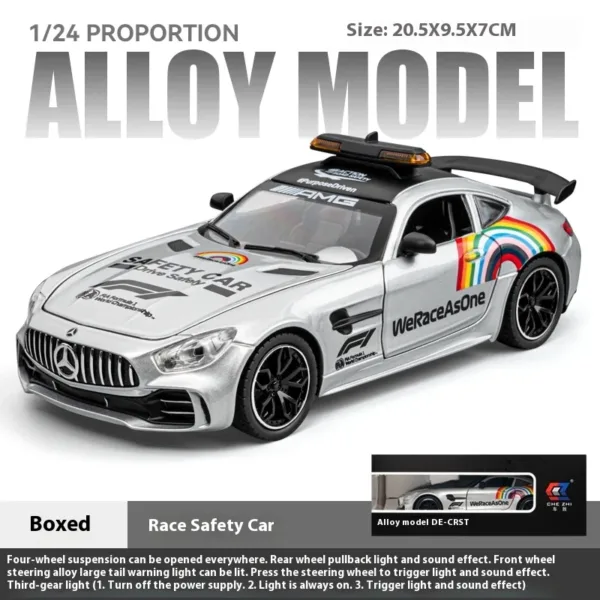 1:24 Scale AMG F1 Safety Car Model with Lights - Image 7