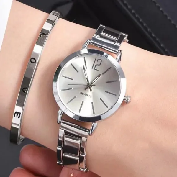 Women's Simple Alloy Quartz Watch Set - Image 7