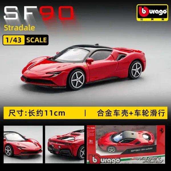 Bburago 1:43 Ferrari Diecast Model Cars - Image 24