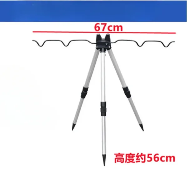 Portable Aluminum Fishing Rod Tripod Holder - Image 5