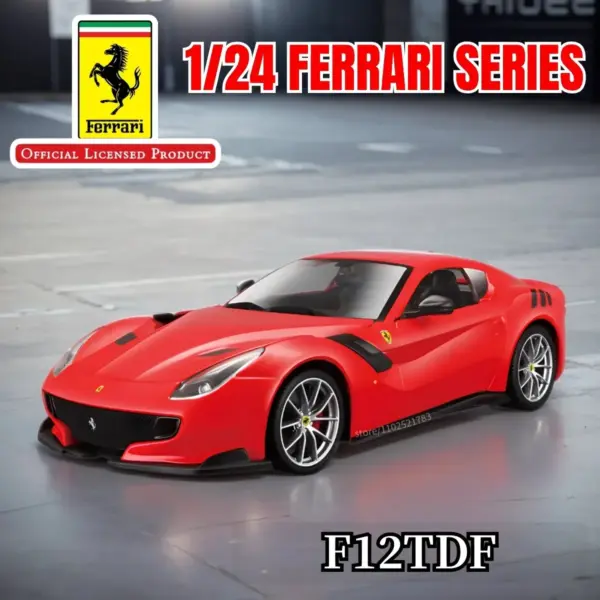 1:24 Scale Ferrari Diecast Car Model - Image 8