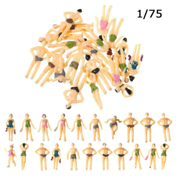 10Pcs Miniature Swimming Figures Assorted Poses - Image 13