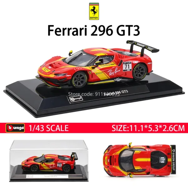 Bburago 1:43 Ferrari Diecast Model Car - Image 2