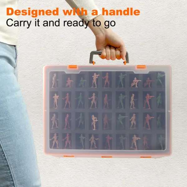 Dual-layer Miniature Figure Storage Organizer Case - Image 6